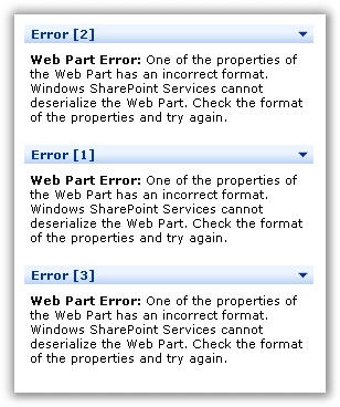 Web Part Error